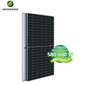 แผงโซลาร์เซลล์แบบสองหน้า PERC N-Type กำลังไฟ 575W-600W แบบกระจกสองชั้นครึ่งเซลล์ สำหรับใช้งานเชิงพาณิชย์และอุตสาหกรรม 144 เซลล์ IP68 23.23% - Product Image 1