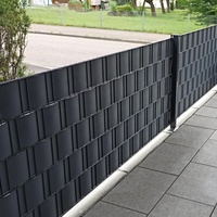RAL7016 Anthrazit 35m Tira de PVC Valla de pantalla Privacidad Sichtschutzstreifen para seguridad en el patio y uso en el Rancho