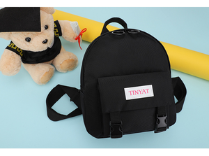 टिनॉट बैकपैक छोटे बैग लड़की के दिल के ऑक्शफोर्ड कपड़े छोटे कैनवास मिनी बैकपैक काले प्यारे छोटे बैग - Product Image 3