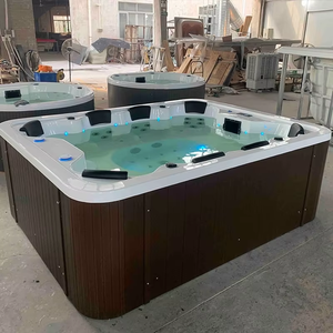 Baignoire à remous de luxe pour 5 personnes, spa extérieur, <span class=keywords><strong>jacuzzi</strong></span>, spa avec haut-parleur Bluetooth, lumière LED, homologué CE - Product Image 4