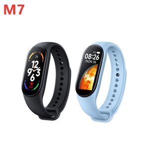 สมาร์ทวอทช์ยอดนิยม M7 สายรัดข้อมือระบบแอนดรอยด์ เครื่องติดตามการออกกำลังกาย วัดอัตราการเต้นของหัวใจ เครื่องนับก้าวสำหรับเล่นกีฬา กันน้ำระดับ IPX3 เชื่อมต่อไร้สาย - Product Image 1