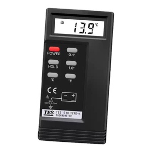 TES-1310N เครื่องวัดอุณหภูมิเทอร์โมคัปเปิลแบบดิจิตอลชนิด K แบบพกพาสำหรับอุตสาหกรรม HVAC พร้อมจอแสดงผลเก็บข้อมูลขั้นต่ำ - Product Image 4