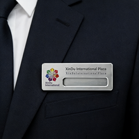 Badge d'employé de restaurant et étiquette nominative d'hôtel en laiton plaqué, personnalisable avec logo, de haute qualité et réutilisable