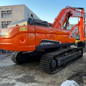Excavadora de cadenas Doosan 340 DX340LC de 38 toneladas, maquinaria usada para movimiento de tierras, importada de China con motor y PLC, modelo 2023. - Product Image 6