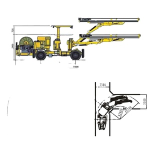 Remote Control Cytj76a2 Twin Boom Hydraulic Face Drilling Jumbo Tunnel <strong>Boring</strong> <strong>Rig</strong> for Mining Hydraulic <strong>Rig</strong> - Product Image 2