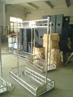Chariot à linge en acier inoxydable pour chambre d'hôtel J24