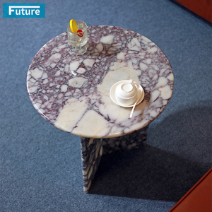 Marmo Naturale Calacatta Viola di Alta Qualità per Tavolini da Salotto e Camera da Letto con Base Bassa per Appartamenti, Ville e Hotel - Product Image 4