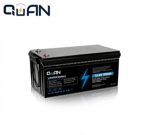 QU-AN <span class=keywords><strong>12V</strong></span>/12.8V LiFePo4 100Ah-300Ah 방수 딥사이클 충전식 리튬 이온 배터리 6000 사이클 수명 태양광 가정용 - Product Image 1