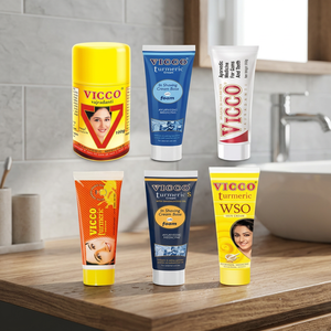 Crème à raser ayurvédique à base de curcuma Vicco WSO, dentifrice et poudre dentaire 30g/50g Fabriqué dans le Maharashtra - Product Image 2