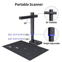 Scanner de documents CZUR Shine Ultra Pro 24MP, caméra portable USB, A3, hauteur réglable, DPI max 440, compatible Windows et Mac, stock disponible, garantie 1 an