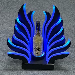 LED Tree-Shaped Metal & Acrylic Portable Bottle Presenter with Multi-Color Luminous Base Reusable for and <b>Wine</b> - Product Image 4