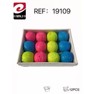 Dog Toy Ball Set 12Pcs Colorful Rubber Pet Plaything - Product Image 3