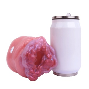 GEEBA Soft Silicone Male Masturbators Cup Fantasy <b>Vibrating</b> Penis Trainer Realistic Vagina Onahole Adult Sex Toys Erotic Product - Product Image 6