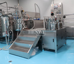 Henwi 100-500Liter Kosmetik herstellung Produktions linie Vakuum creme herstellung Ausrüstung - Product Image 4