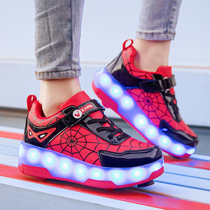 Zapatos de Patinaje con Ruedas para Niños ZHOYA Spider Man, Zapatos de Patinaje con Ruedas Retráctiles Wind <span class=keywords><strong>Fire</strong></span>, Zapatos con Luces Liekick - Product Image 3