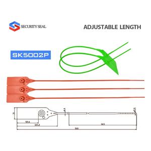 SK5002P защищенный от взлома пластиковый уплотнитель с логотипом лазерной маркировки для грузовых автомобилей - Product Image 3