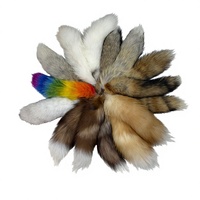 Vente en gros de grandes queues de renard en fourrure naturelle, 40 cm, moelleuses, teintes, pour cosplay, jouets, porte-clés