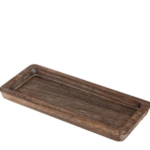 Bandeja de servir de madera Romadedi, rectangular y alargada, para decoración del hogar y servicio de té y café - Product Image 4