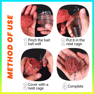 Carpe poisson équipement de sport boîte de pêche attirail pisciculture Cage carpe pêche Feede - Product Image 6