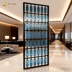 J448 Luxury Metal Art <b>Screen</b> Partition Stainless Steel Decorative Divider for Commercial Interior Project - Product Image 4