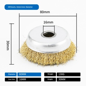 Poignée en fil d'acier inoxydable de qualité industrielle, personnalisée OEM, en forme de bol, diamètre sur mesure pour le nettoyage, le meulage et le polissage - Product Image 4