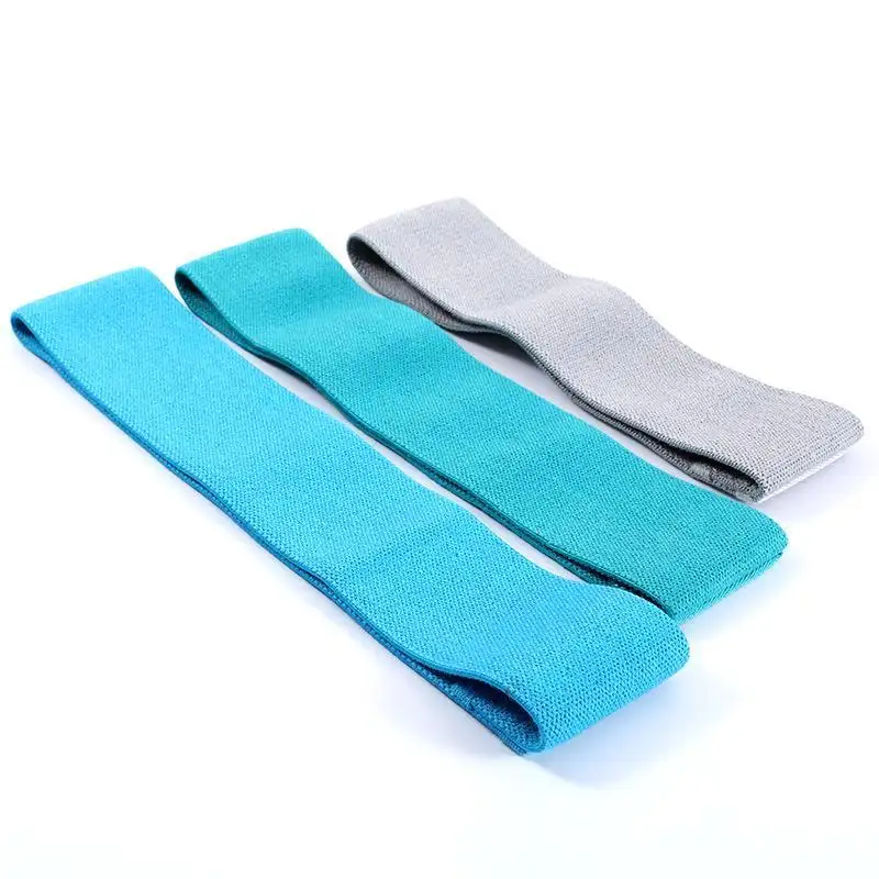 Custom Gym Booty Resistance Hip Exercise Bands Training Elastic Cotton Cloth Fabric Resistance Band