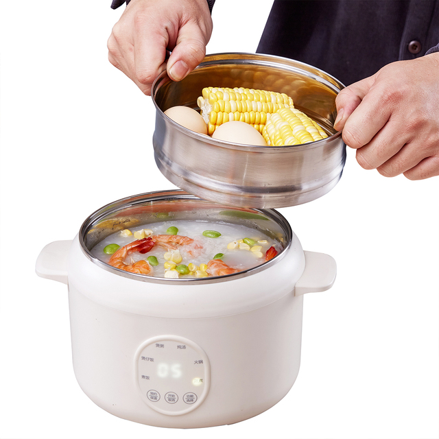 1-2 Electric Rice Cooker/Intelligent Rice Cooker Customized Plastic Stainless Steel Pot