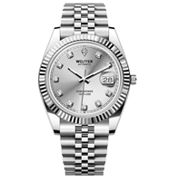 2025 usine Promotion marque de luxe haute qualité en acier inoxydable Couple montre concepteur modèle calendrier perpétuel pointeur plongeur