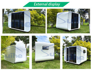 <span class=keywords><strong>Casa</strong></span> Cápsula Portátil de Lujo, Módulo Personalizado, Decorado, Cabaña Portátil Tipo Apple - Product Image 4