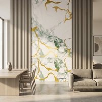 Panneau mural en PVC de luxe, feuille de marbre UV, panneau pour imprimante UV