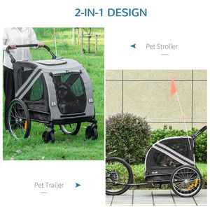 <span class=keywords><strong>Remorque</strong></span> de Vélo Pliable pour Bébé et Animal de Compagnie - Product Image 2