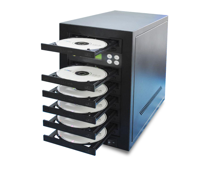 DVD Copy Machine CD Easy Copy Burner Duplicator with 1 to 5 Disc Converter