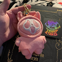 Porte-clés en peluche OEM personnalisé, style boîte surprise, personnage de dessin animé d'Halloween, fantôme d'anime, animal en peluche moelleux, breloque de sac
