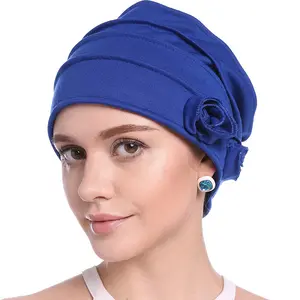 Camisa lisa estilo hijab, camisa de algodão para mulheres, turbante, lenço de flor, elástico, macio, chapéus árabe, bonnet durag, 2021