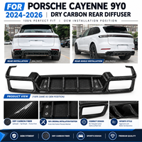 Diffuseur arrière en fibre de carbone sèche noir brillant SKY-DESIGN à fixation par boulons pour 9Y0 2024-2026 Facelift