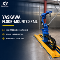 Robot industriel sur rail au sol YASKAWA, bras de robot automatique pour soudage TIG MIG, station de soudage à 6 axes