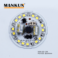 Ampoule LED DOB personnalisée, fabricant chinois, AC 220v 12W SMD 2835 DOB, ampoule LED + modules