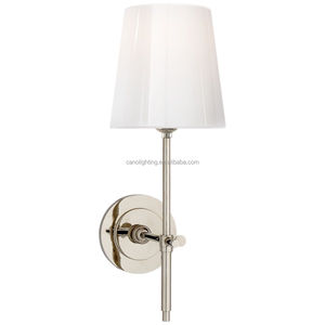 Made in China Metal Brass Linen <strong>Wall</strong> <strong>Sconce</strong> Fits Modern Bedside Table Bathroom Vanity Bathroom Decor E12 Bryant <strong>Sconce</strong> - Product Image 4