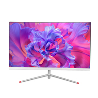Ordinateur de bureau tout-en-un avec écran incurvé DIY 23,8'' 27'' HD, PC de jeu I3 I5 I7 Aio