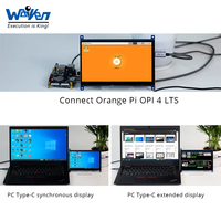 Modul Layar IPS Waiken 5 Inci dengan Antarmuka Tipe-C yang Dapat Disesuaikan, Resolusi 720x1280, Lampu Latar LED, Orange Pi