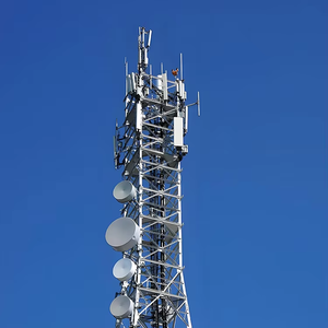 Tour de télécommunication angulaire en acier de 5g 45 50 55 65 70 80 mètres avec trois pieds de support certifiée ISO9001 - Product Image 3