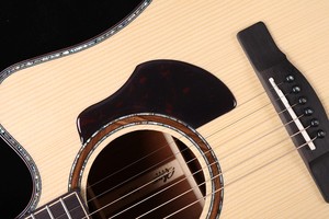 Guitare acoustique Dreadnought entièrement massive, épicéa et acajou, finition brillante, frettes rondes, directement de l'usine, excellent rapport qualité-prix - Product Image 4