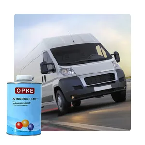 OPKE brand high quality super pure white business van paint with good adhesion factory direct sales of automotive paint