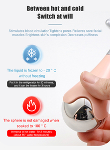 筋肉痛緩和リラックスセラピーマッサージローラーボールT字型ABS樹脂PC素材アイスグローブ顔目元しわ除去 - Product Image 3