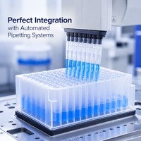 Consommables de laboratoire 2.0 ml 96 puits ronds pour puits profonds avec fond en forme de U PCR Sealing Fillm