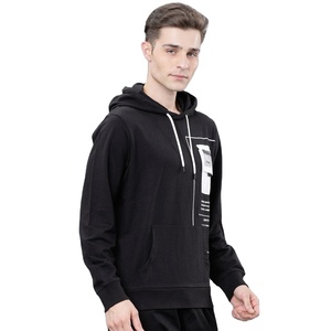 100% coton orienté vers l'exportation prix de gros et pas cher conception personnalisée imprimé avec poche pull à capuche hommes sweats à capuche - Product Image 3