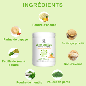 Suplemento Herbal en Polvo de Fibra Detox Extrema de Marca Privada, Adelgazante, Desintoxicante Rápido, Natural para Adultos - Product Image 3
