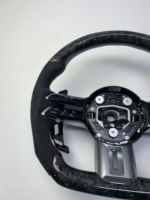 Volant en fibre de carbone forgé pour Mercedes Benz Classe C E S GLC W205 W213 W222 X253 Style AMG Volant Performance en Alcantara