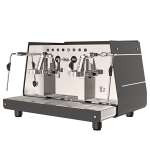 เครื่องชงกาแฟเอสเพรสโซแบบสองหัวชง ขนาด 11 ลิตร สำหรับโรงแรม กำลังไฟ 4500 วัตต์ ควบคุมด้วยระบบ PID ตั้งโปรแกรมปรับปริมาณได้ โครงสร้างสแตนเลส กึ่งอัตโนมัติ - Product Image 4