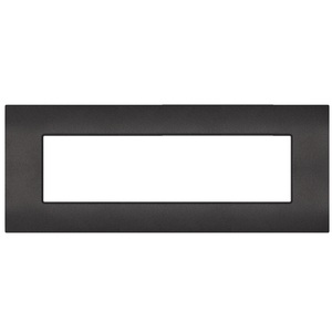 Plaque noire à 7 voies compatible avec Vimar Arke - Product Image 1